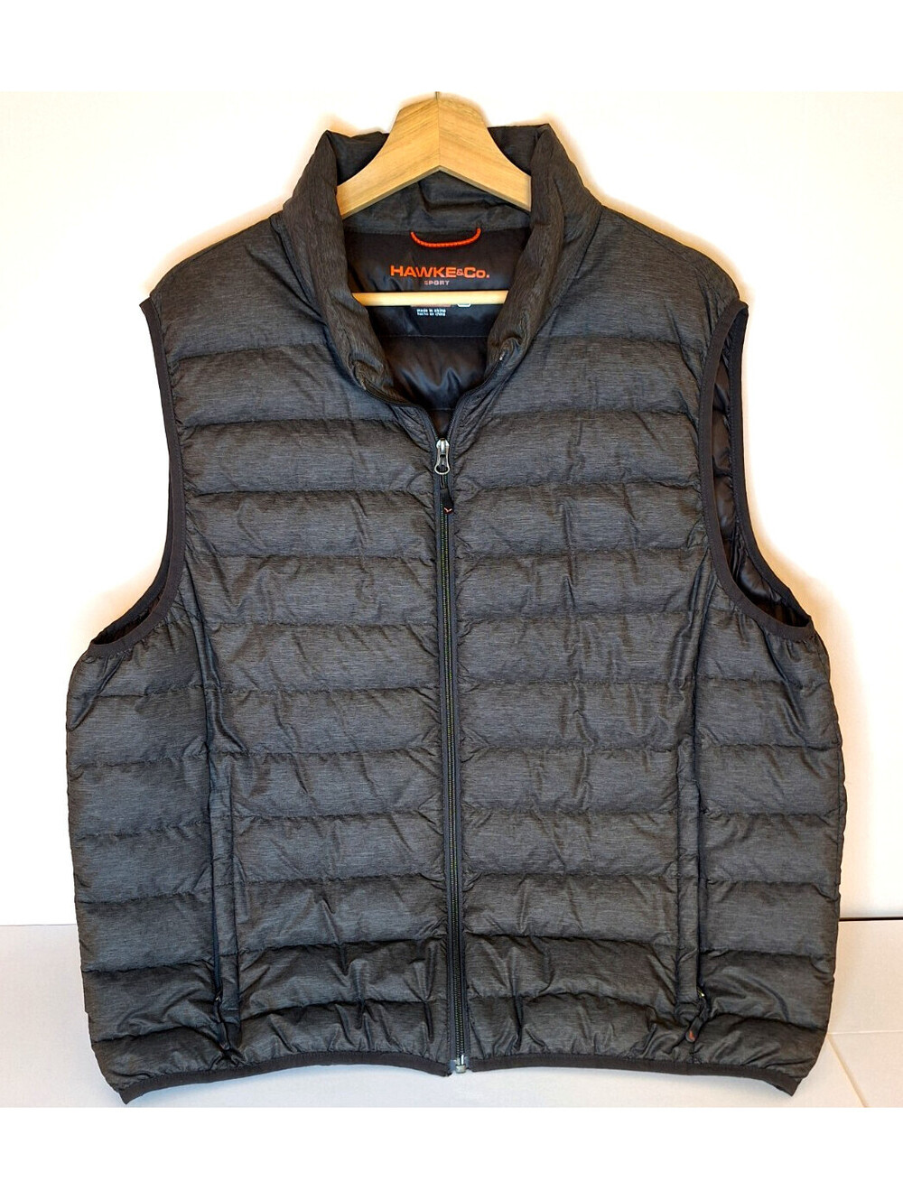 Hawke & Co Brooklyne 2.0 Primaloft  Packable Vest Mens Size XLarge Gray &  Black